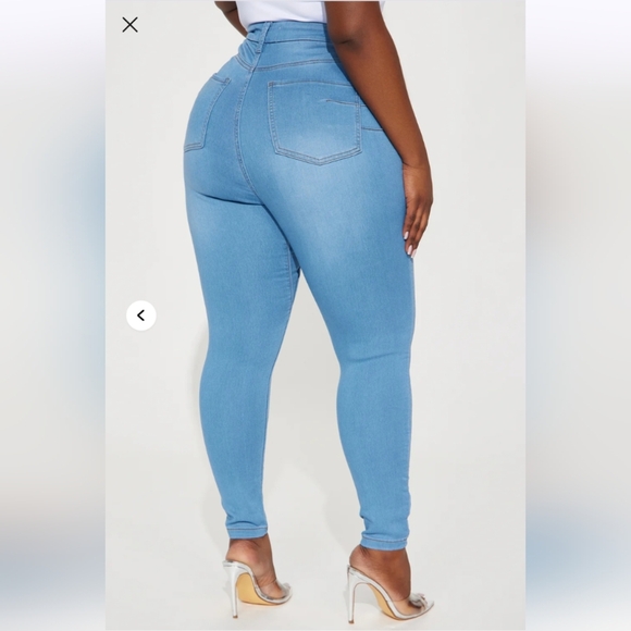 Fashion Nova Can't Deny You Sculpting Skinny Jeans - Light Wash Size 14 (NWT) - Picture 14 of 16